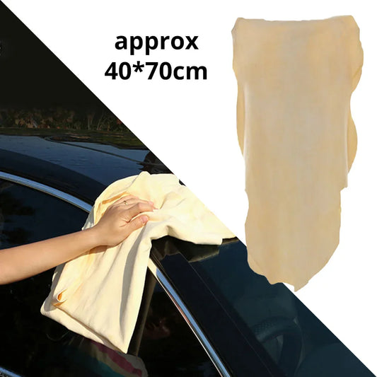 Genuine Leather Natural Drying Chamois 40 X 70cm