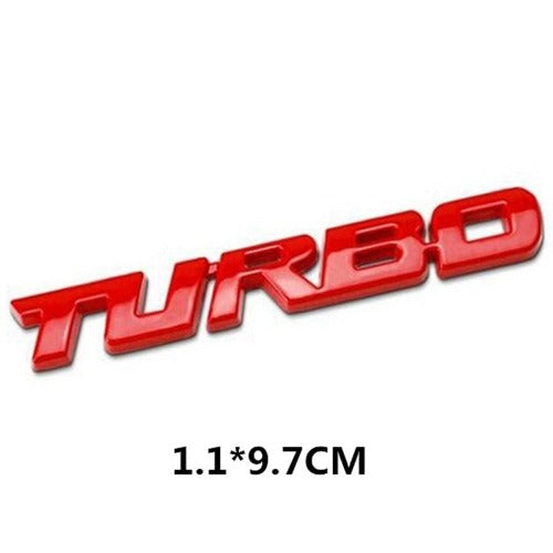 3D Turbo Car Emblem Badge - Little Buggers Club - Mod Shop
