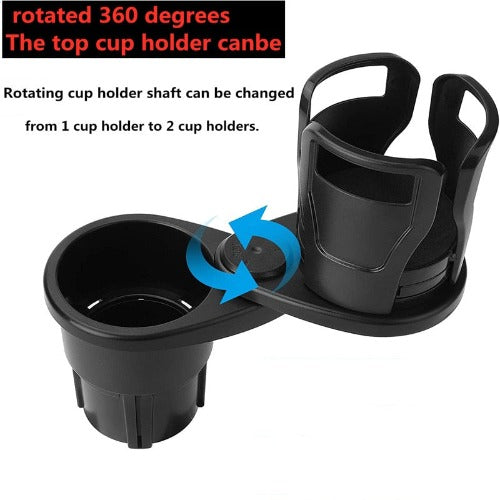 2-in-1 Multifunctional 2 Cup Mount Extender with 360° Rotating Adjustable Base - Little Buggers Club - Mod Shop