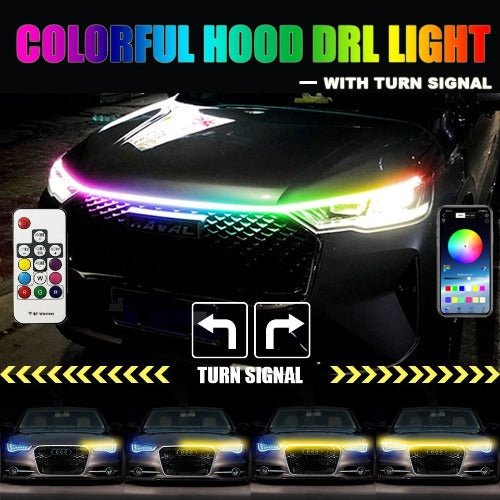 New Car Hood Daytime Running Light Turn Signal Strip Lamp - Little Buggers Club - Mod Shop